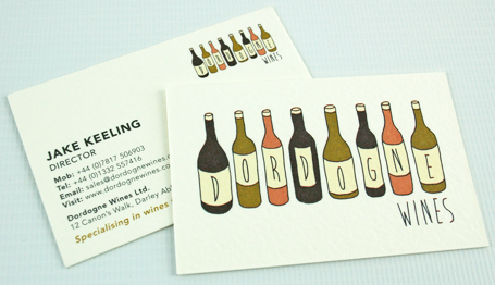 Dordogne wines business card