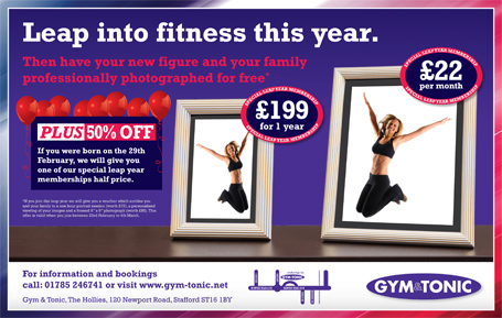 Gym & Tonic Leap year advert