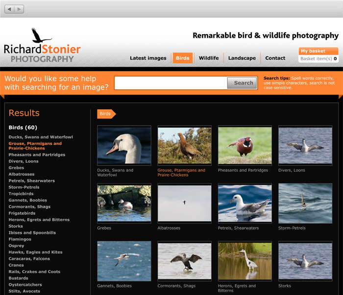 Richard Stonier Photography website